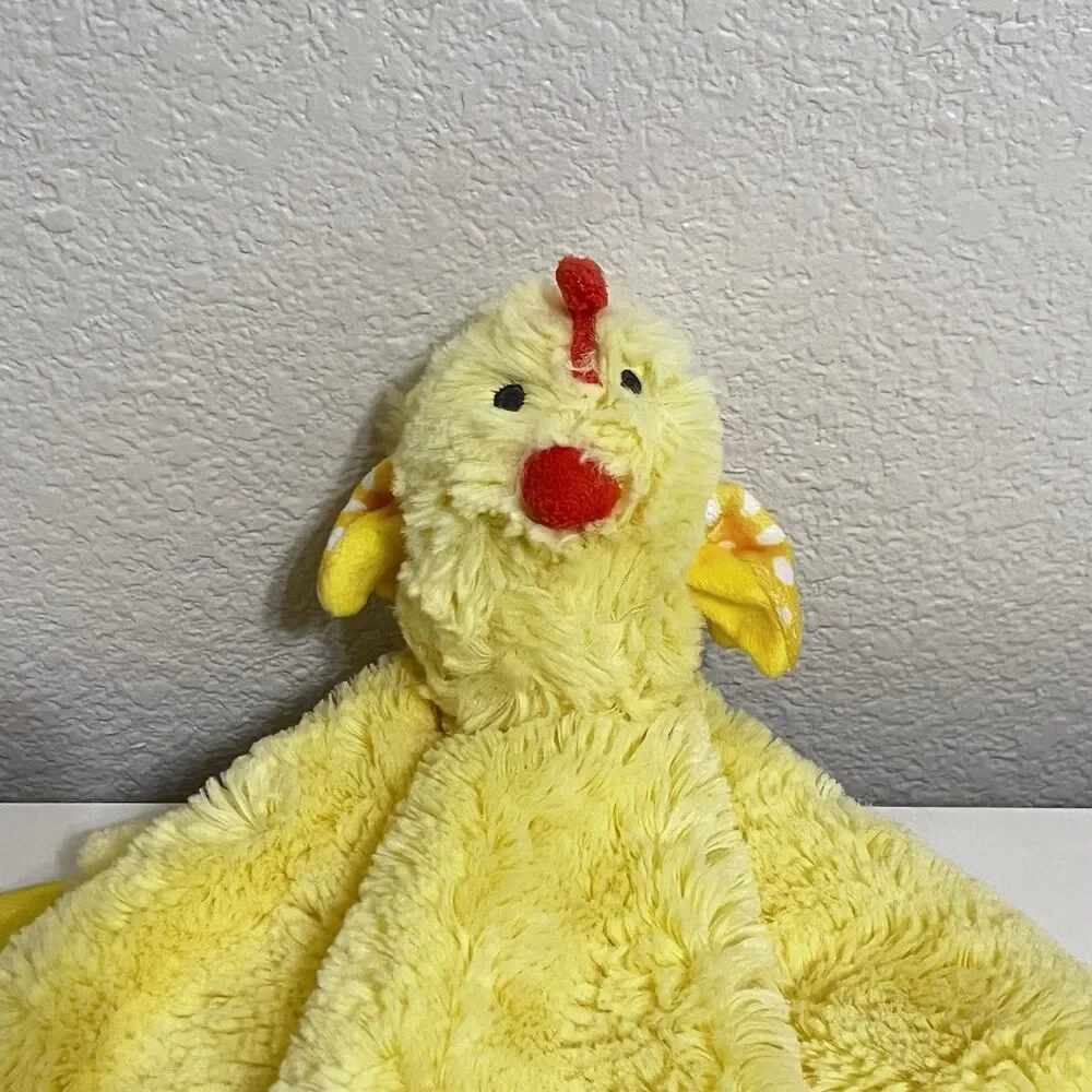 Cloud Island Yellow Chick Chicken Security Blanket Lovey Lovie Satin Blankie